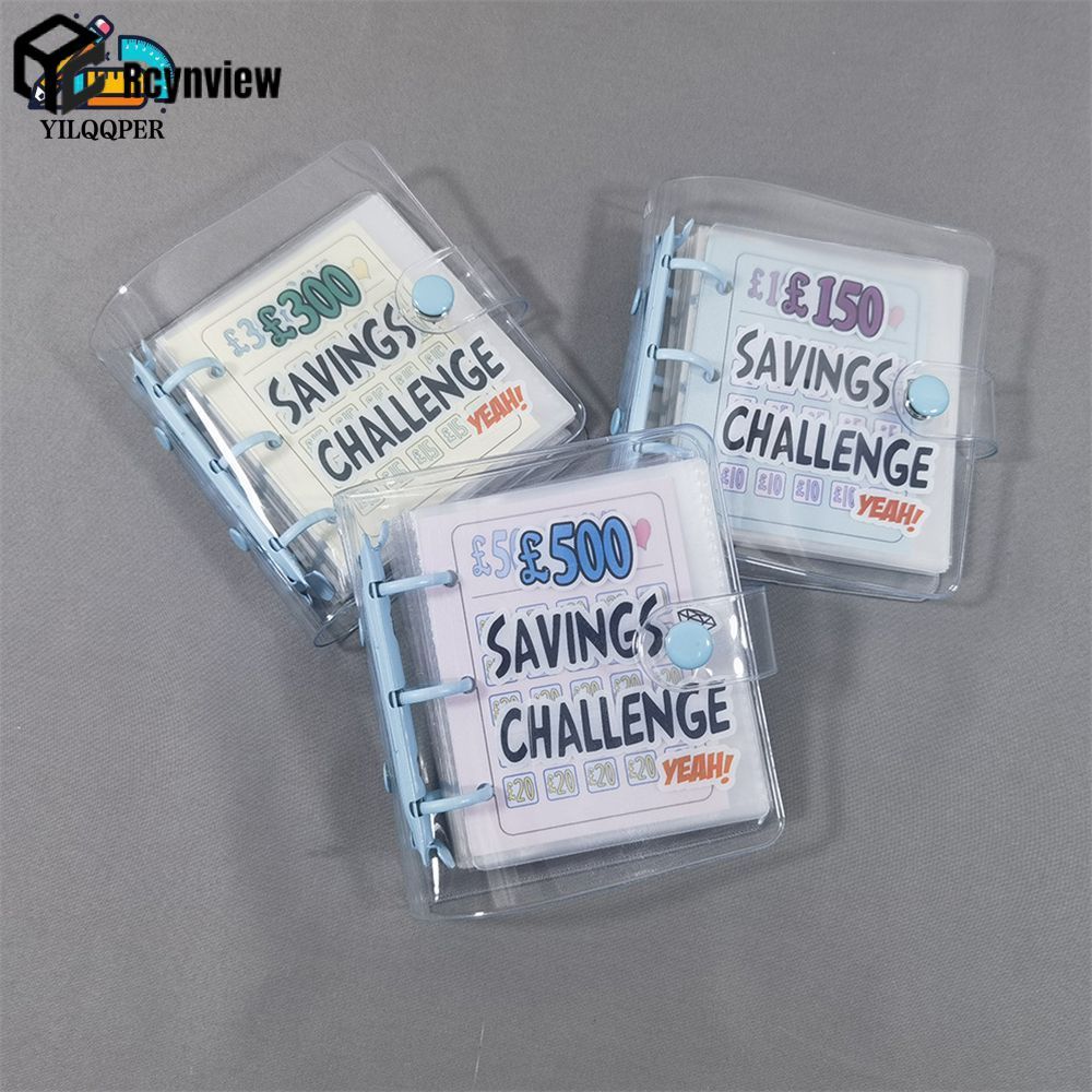 【Rcynview】 สมุดวางแผนแบบแฟ้ม $5000/2100/1000/500/300/150 แฟ้มขนาดเล็ก PVC ซองใส่เงินสด สมุดงบประมาณแ