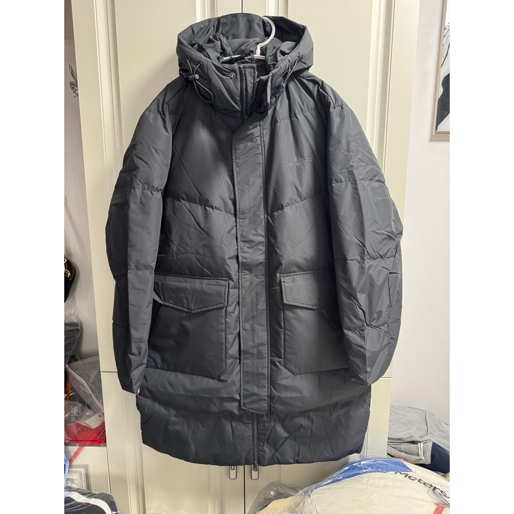 Meist Mens Down Jacket ฤดูหนาวความยาวกลาง Warm Casual Down Jacket Hooded 90 Down Duck Down Jacket หน