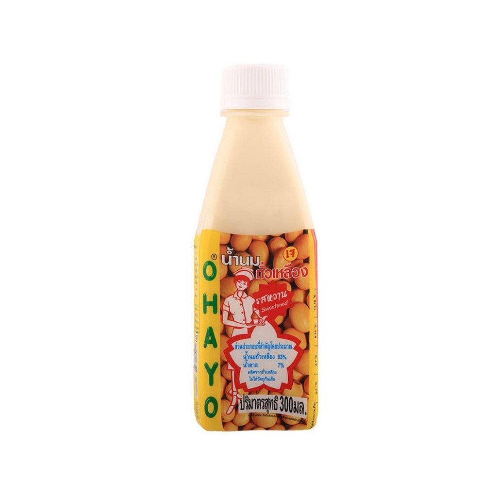 โอฮาโย น้ำนมถั่วเหลืองรสจืด Ohayo Unsweetened Soybean Milk 300ml.