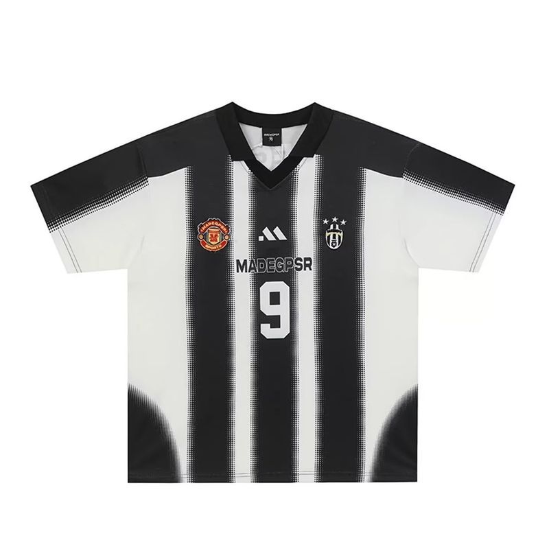 SUIKONE ซุยโคเนะ เสื้อยืดผู้ชายแขนสั้นอเมริกันย้อนยุคสไตล์ รูปที่ 6