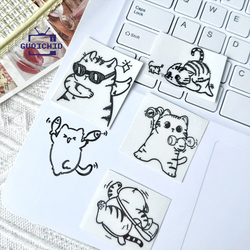 สติกเกอร์โลหะ สติกเกอร์ 3 มิติ ลายการ์ตูน กันน้ำ สำหรับตกแต่งแล็ปท็อป และโทรศัพท์ (DIY)