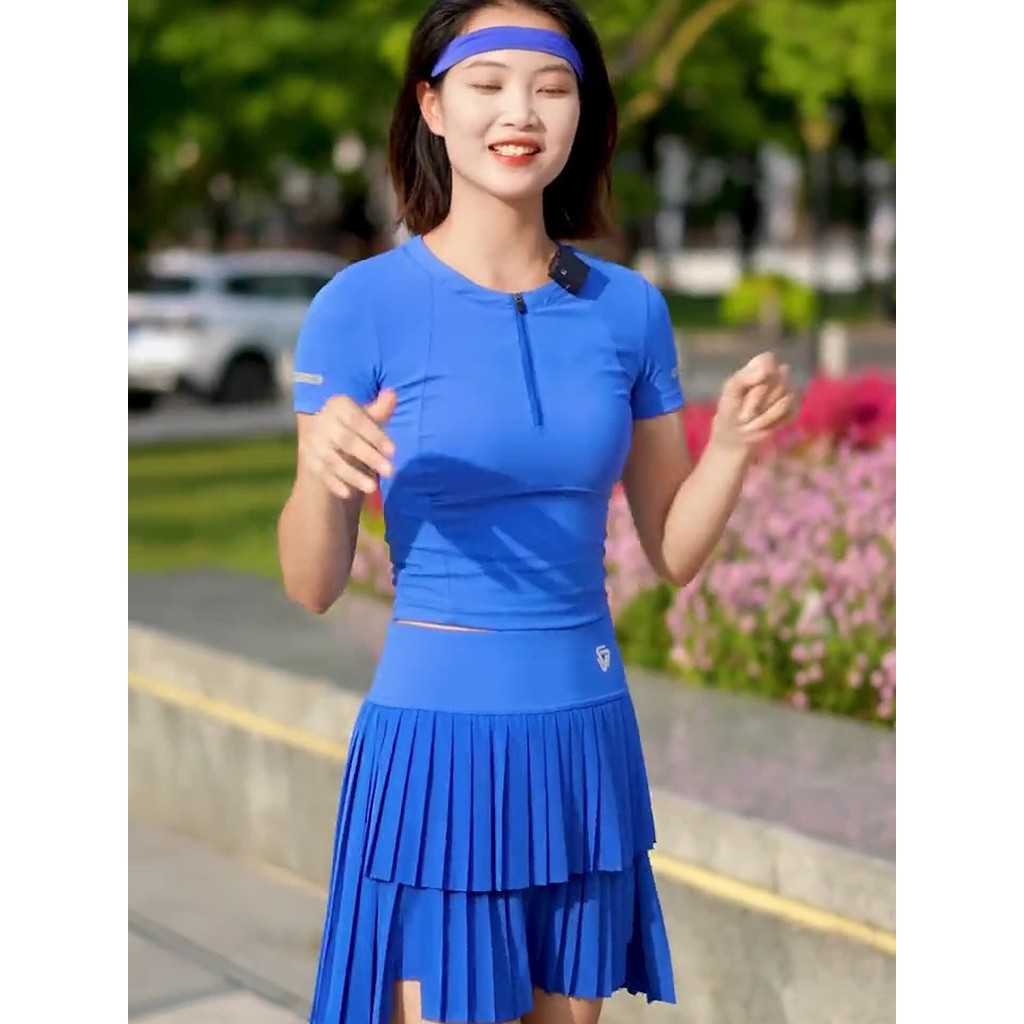Cosleaf/cosleaf ฤดูร้อนผลิตภัณฑ์ใหม่ครีมกันแดด Quick-Drying Top กระโปรงเค้กหรูหรากีฬาวิ่งชุดสูทแขนสั