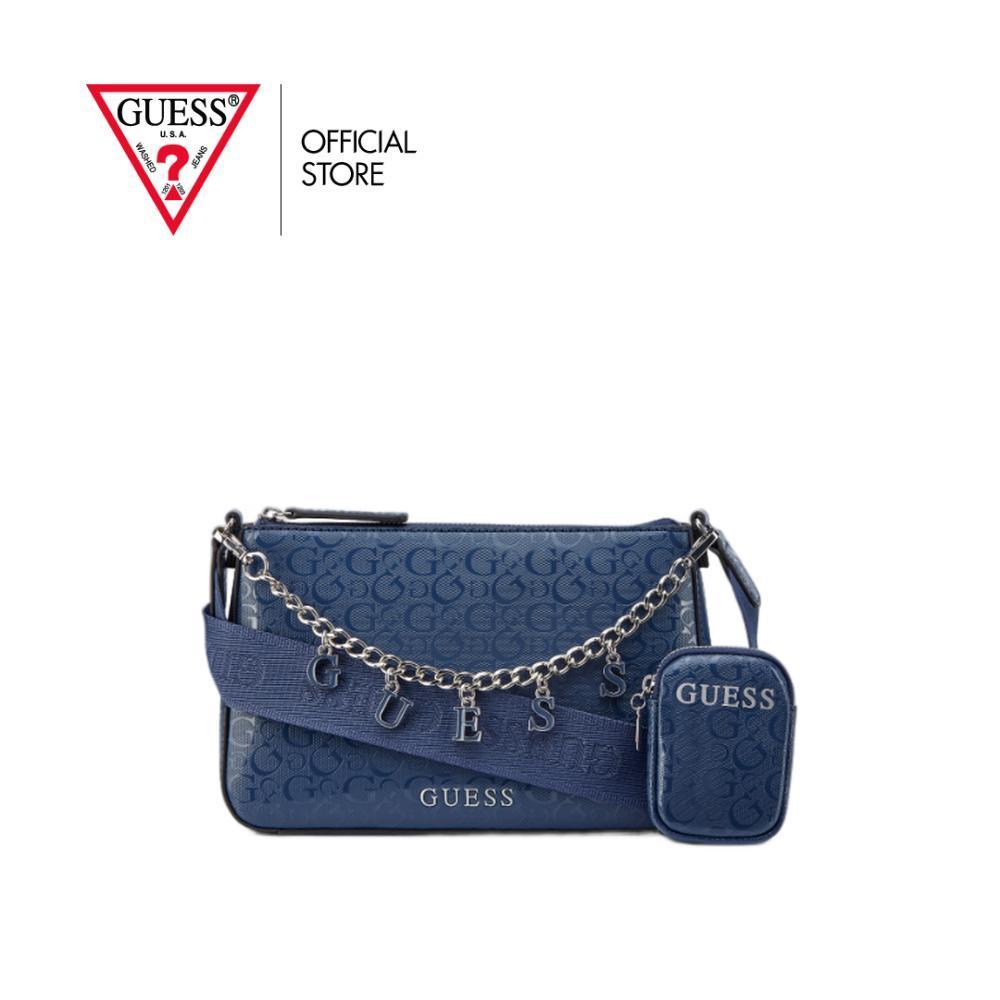กระเป๋า Guess รุ่น FF998069 FIORA MINI TOP ZIP สีน้ำเงิน