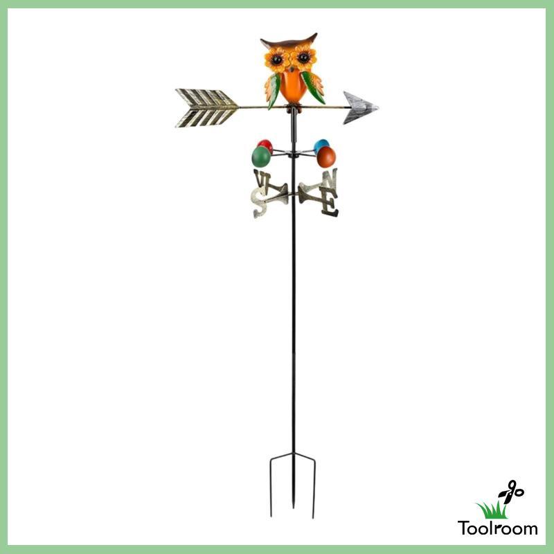 [ห้องเครื่องมือ] ทาสี Raptor Weather Vane Outdoor Raptor Weather Vane ตกแต่งลานกันน้ําสําหรับลาน