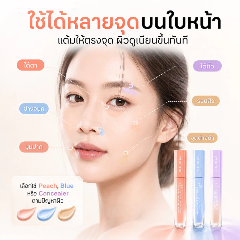 BEAUTILAB A2P Concealer Peach Corrector Blue Corrector 2.5g thumbnail 9