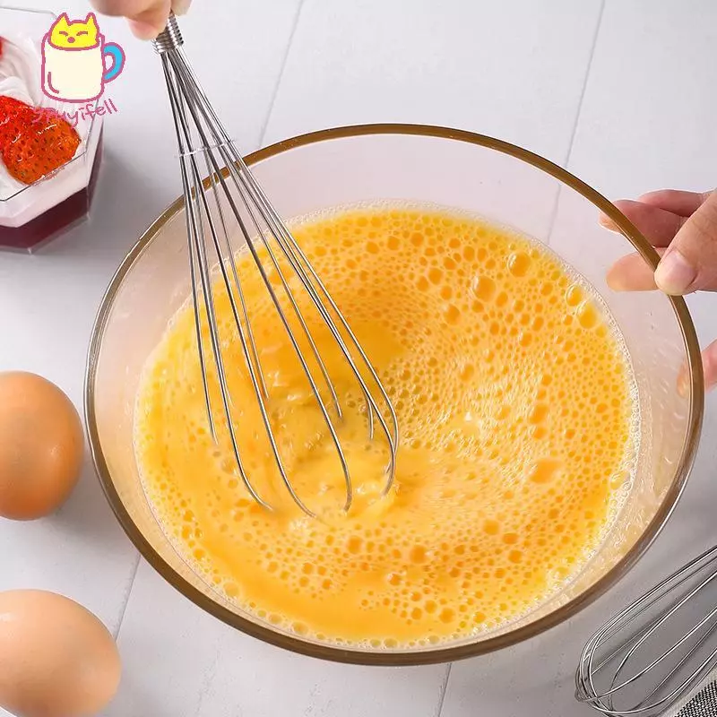 YPU Manual Whisk Retro Spring Handle ตะกร้อมือสแตนเลส thumbnail 4