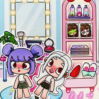 [ส่งจากไทย] ใหม่ Cutaway Kuromi Girls Home Quiet Book สนุกแต่งตัวของเล่นทําด้วยมือ DIY วัสดุ Pack Puzzle