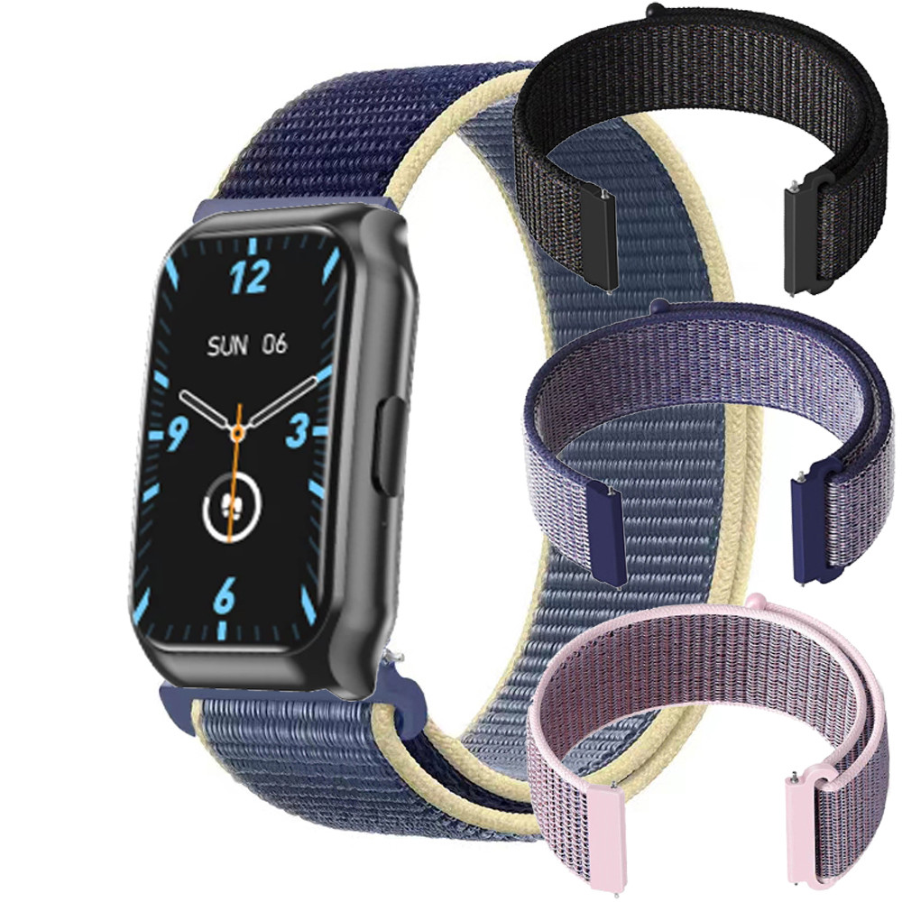 Laxasfit SmartWatch H1 สมาร์ทนาฬิกาสําหรับ Laxasfit SmartWatch H1 สมาร์ทนาฬิกานาฬิกาสร้อยข้อมือไนลอน
