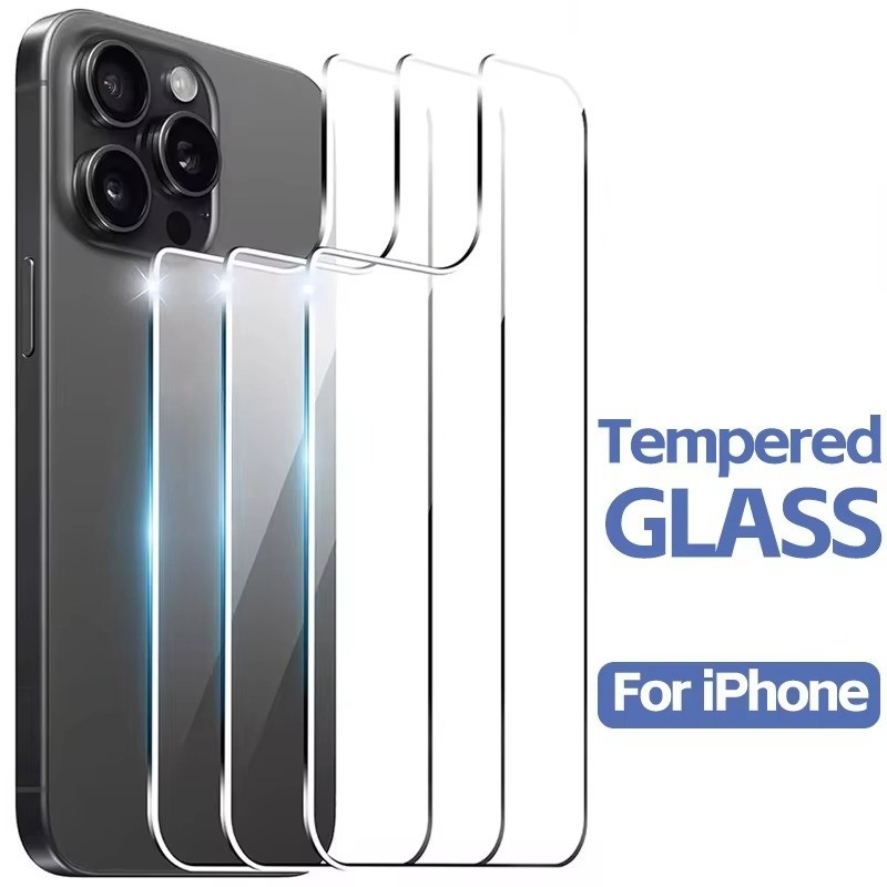 2 in 1 สําหรับ iPhone 17e Air 17 16e 16 Plus Pro Max โทรศัพท์ด้านหน้า + Back Screen Protector สําหรั