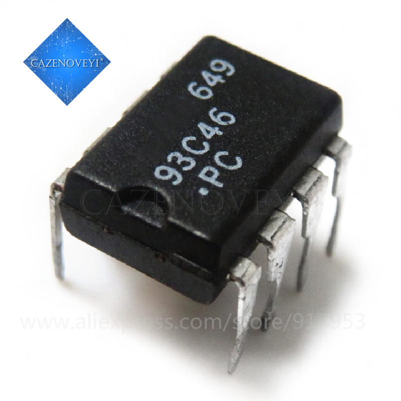 10 ชิ้น AT93C46 93C46 DIP-8 ชิปเดิมใหม่