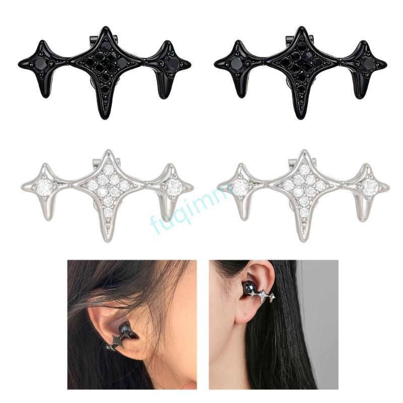 FQMM AntiSlip และ Securely Fit Sparkling Ear Clip เหมาะสําหรับ FreeClip 1 2 Earbud Clip ON Charm สําหรับกีฬา
