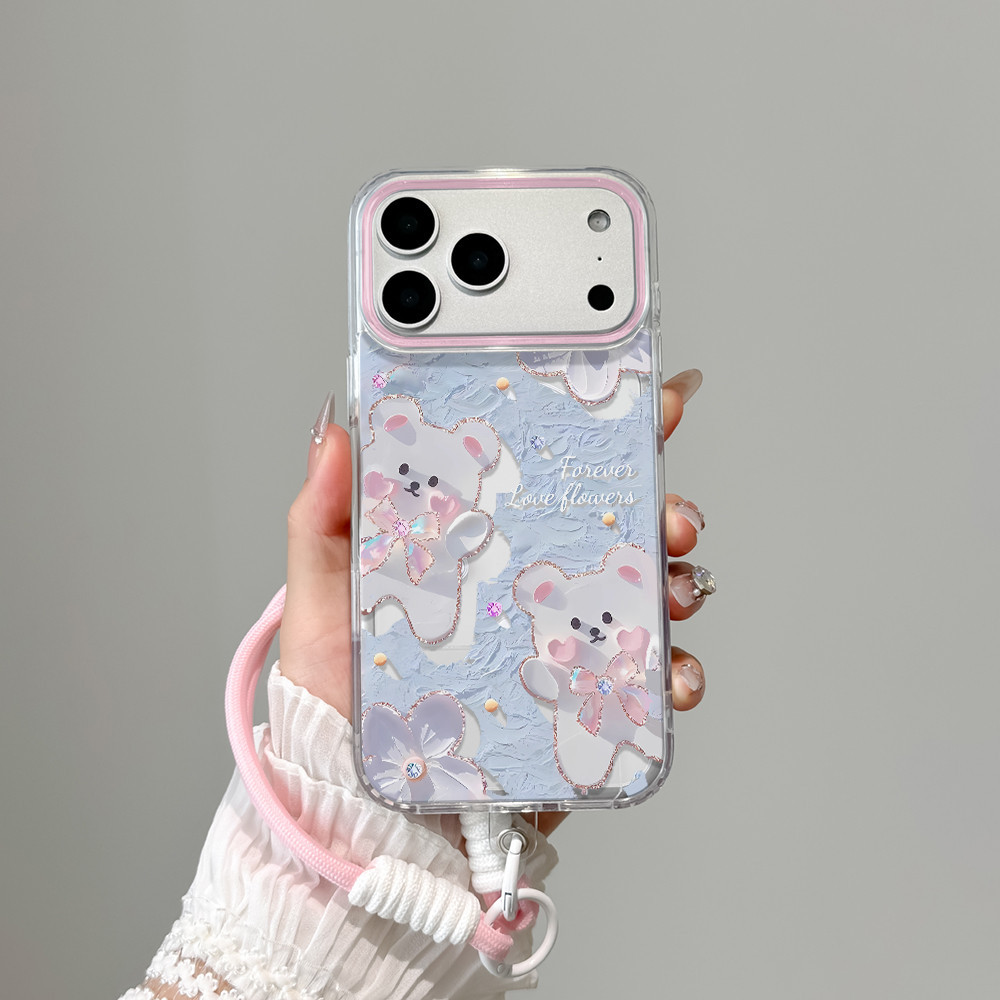 💛💙เข้ากันได้สำหรับ เคสไอโฟน iPhone 17promax 16pro 15PROmax 14plus 12 13pro 11 XR-CLYCK6A