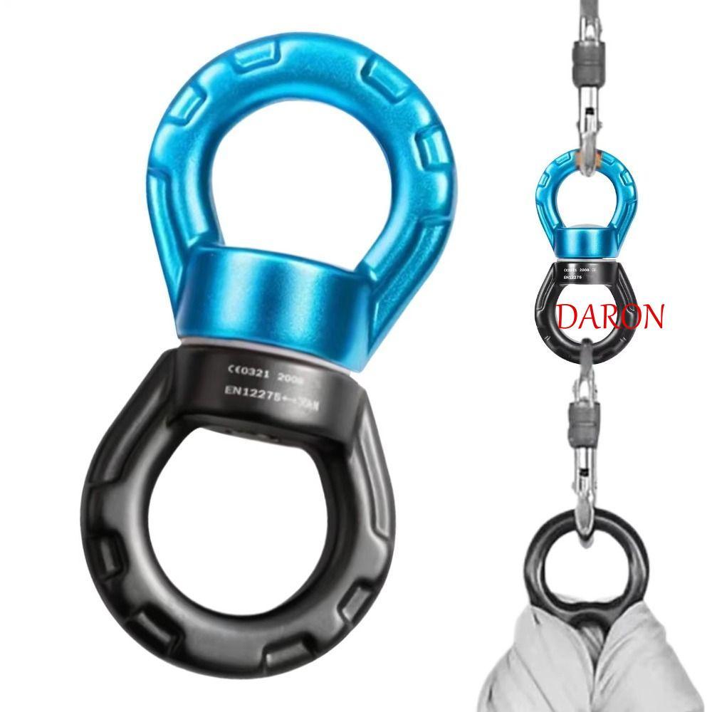 DARON 30kN Carabiner หมุนได้ 360° Rotation Heavy-Duty คาราบิเนอร์แบบหมุนได้, อุปกรณ์แขวนป้องกันการพันกัน Universal Swivel Connector Hammock