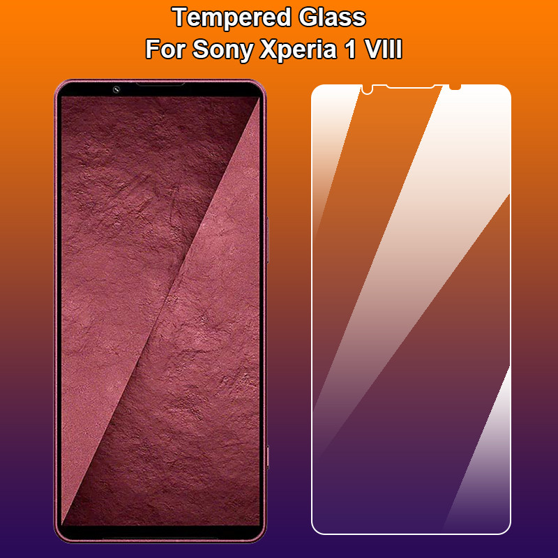 ใช้งานร่วมกับ Sony Xperia 1 10 VIII กระจกนิรภัยใส 9H 2.5D พรีเมี่ยมป้องกันหน้าจอฟิล์ม Toughened Guard