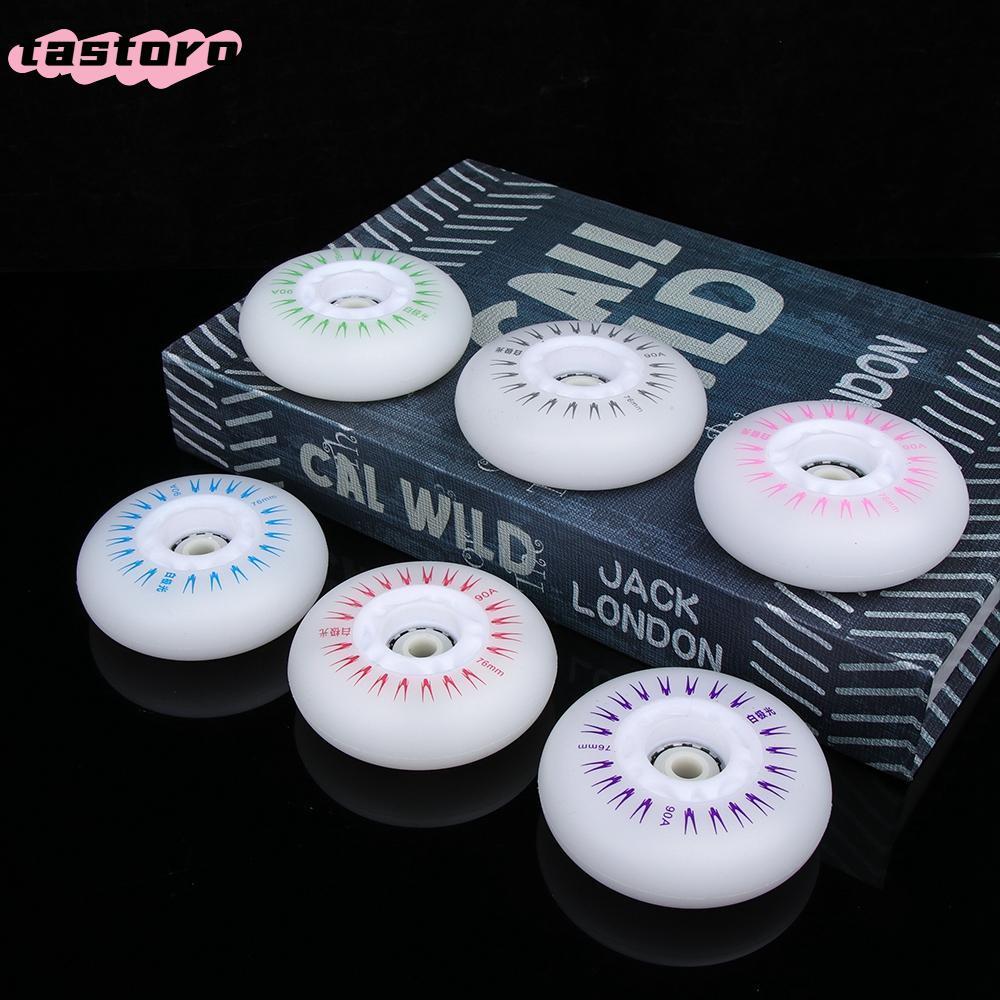 TASTORO 4 ชิ้น แฟลชล้อ หลายสี 60 มม. 62 มม. 90A 80 มม. 76 มม. 72 มม.