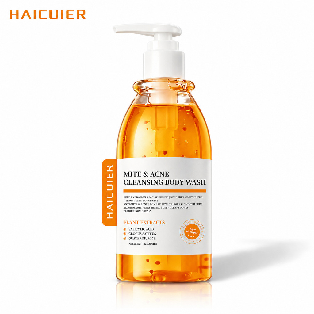 ราคาต่ําสุด Mite & Acne Cleansing Body Wash 250ml Deep Clean Antibacteria Oil-control Shower Gel Body Cleanser สําหรับผิวแพ้ง่าย