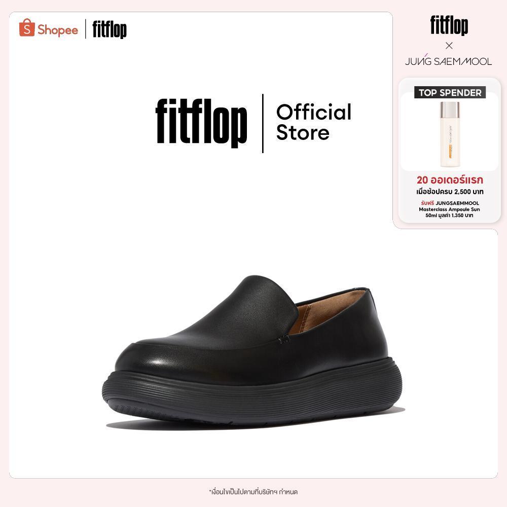 FITFLOP IQ-COMFF LEATHER LOAFERS รองเท้าโลฟเฟอร์ผู้หญิง รุ่น E2W-090 สี BLACK