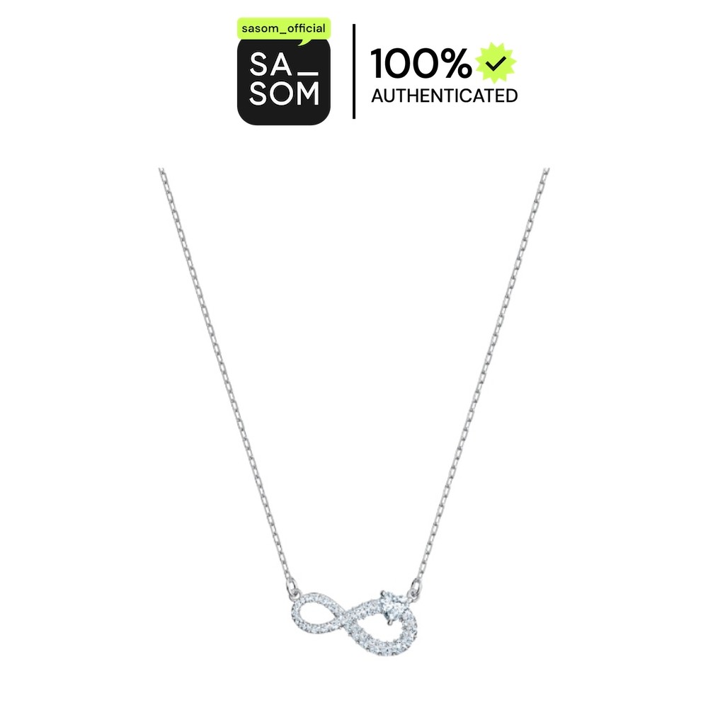 Swarovski قلادة Infinity بيضاء (أصلية)