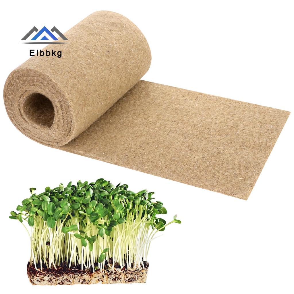 EIbbkg 1 ม้วน 10 "X 78.74 "Microgreen Grow Mats เส้นใยธรรมชาติ Grow Mats Microgreens Grow Kit แผ่น Hydroponic ในร่มการผลิตอินทรีย์ F บนขาย