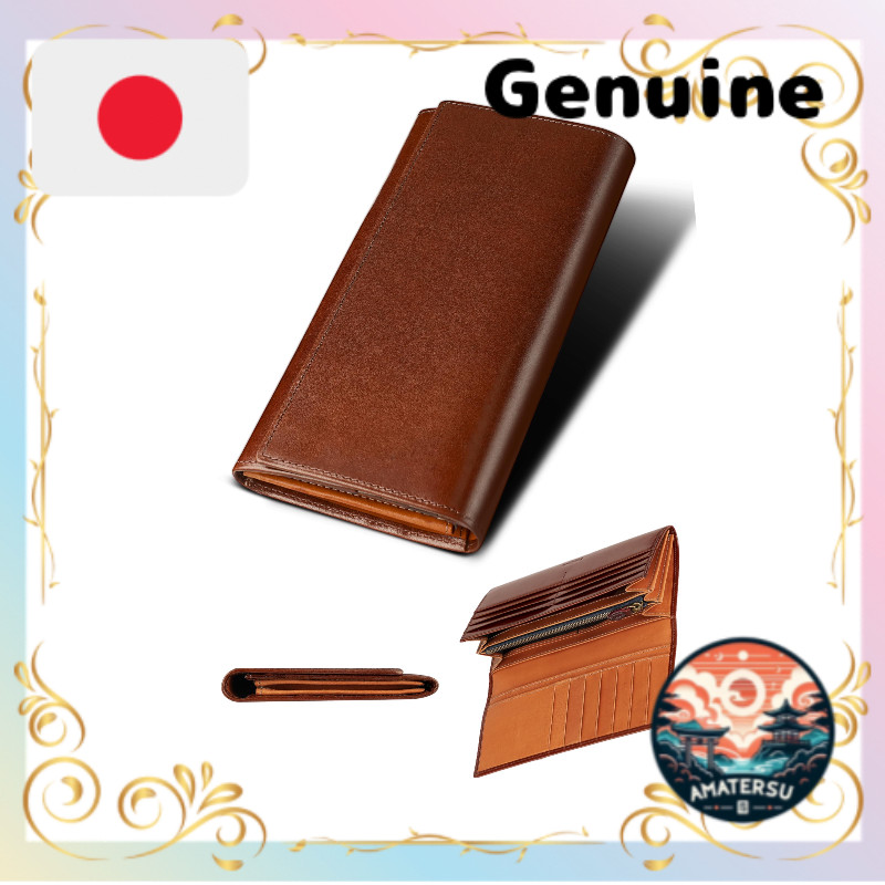 [Fabrizio] Wallet for Men and Women  Long Bifold Wallet with Gusseted Coin Pocket Thin Yet Spacious 
