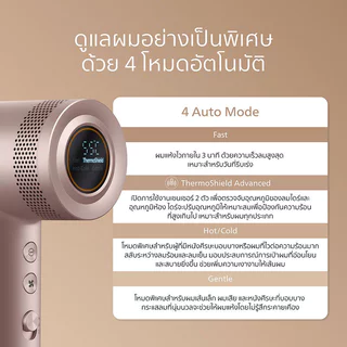 Philips Hair Dryer ฟิลิปส์ ไดร์เป่าผม รุ่นที่ดีที่สุดของฟิลิปส์ มอเตอร์ BLDC แห้งไวใน 3 นาที ผมนุ่มเงางาม รุ่น BHD83...