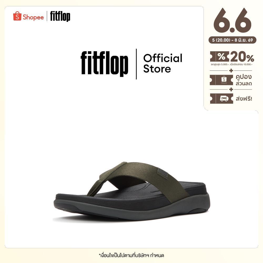 FITFLOP F-MODE GO TEXTURED-WEBBING T/P รองเท้าแตะแบบหูหนีบผู้ชาย รุ่น A1W-B77 สี GREEN