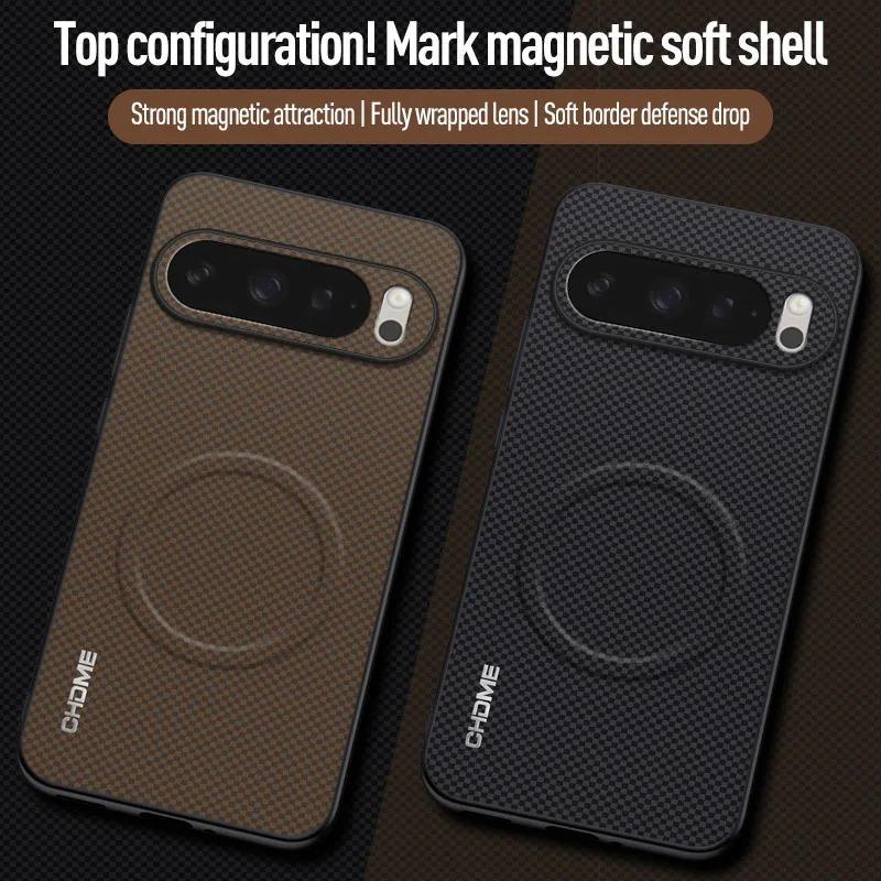 สําหรับ Google Pixel 10 Pro XL 10Pro 10ProXL Pixel10 Pixel10Pro/10ProXL คาร์บอนไฟเบอร์ Hard Case แหว