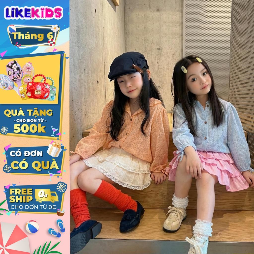 JACKET สําหรับเด็กผู้หญิงลายดอกไม้ E52 - LikeKids
