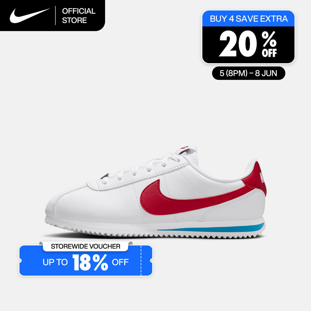 Nike Older Kids' Cortez Shoes - White [DM0950-115]