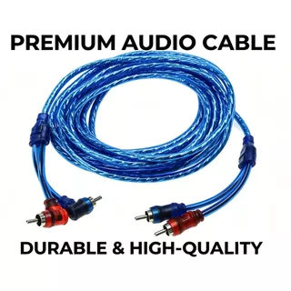 NewAlitech สายสัญญาณRCAทองแดงแท้ 2ออก2 สายRCA สายแจ็ค ใช้ได้ทั้งเครื่องเสียงบ้าน เครื่องเสียงรถยนต์