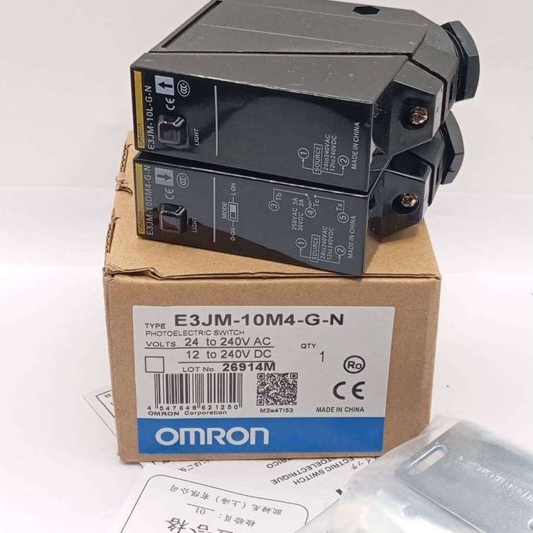E3JM-10M4-G-N  OMRON ระยะการจับ10เมตร ใช้ไฟ12-240VDC 24-240VAC พร้อมส่งในไทย