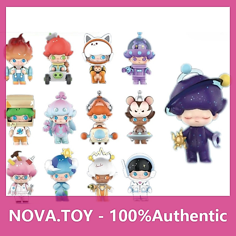 P POPMART POPMART DIMOO Space Travel Series รูปกล่องลึกลับตกแต่ง