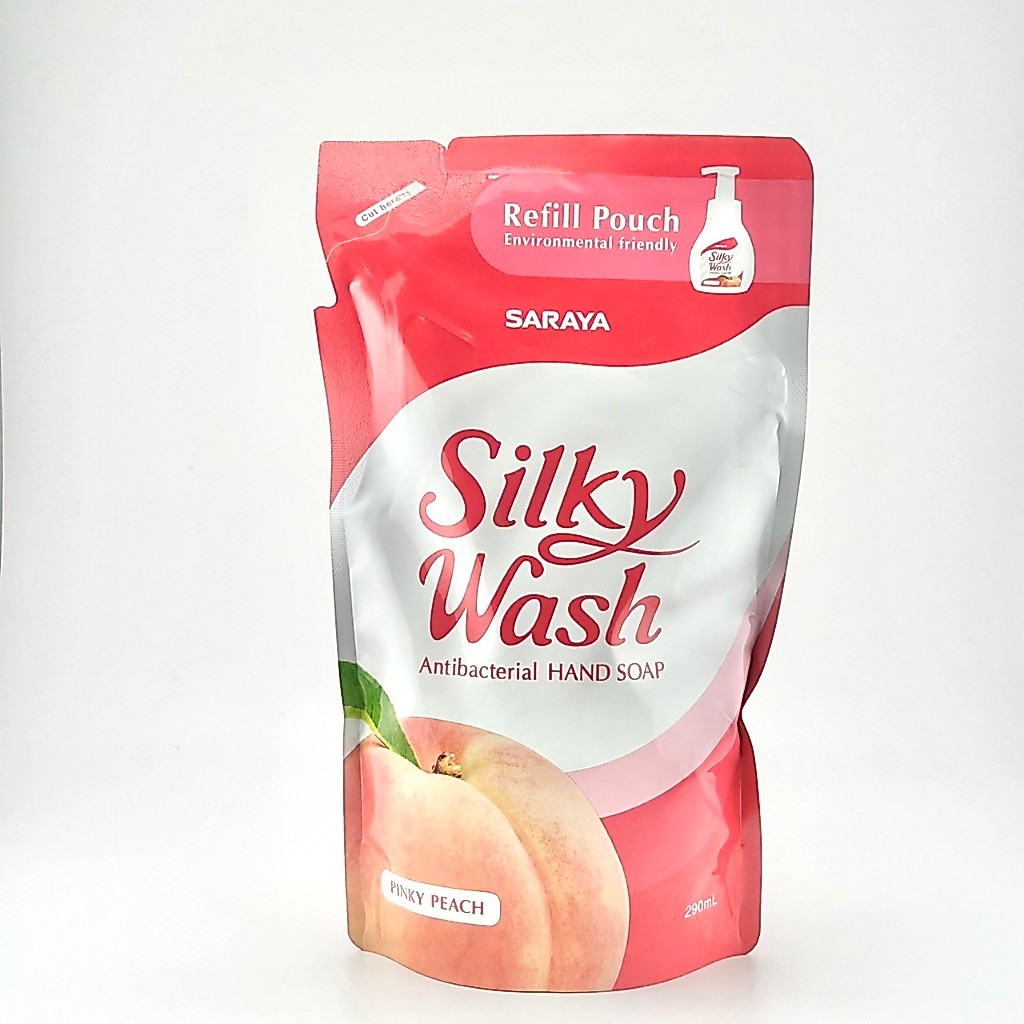 SUPERMART รีฟิลโฟมล้างมือ SILKY WASH 290 มล. Pinky Peach #1701002