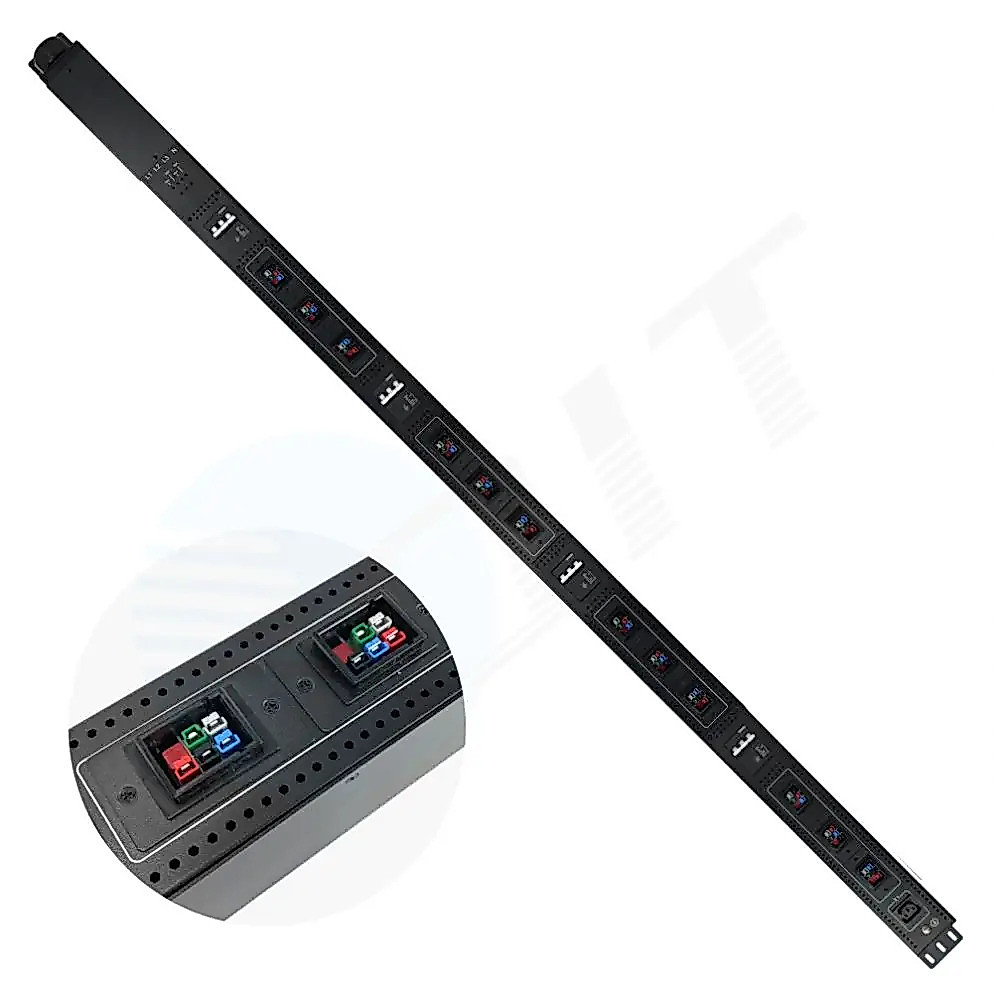 Top 1100% ใหม่ High Power Pdu Power distribution unit 3phase 380v 415v 6pin Socket 100A rack pdu-hot
