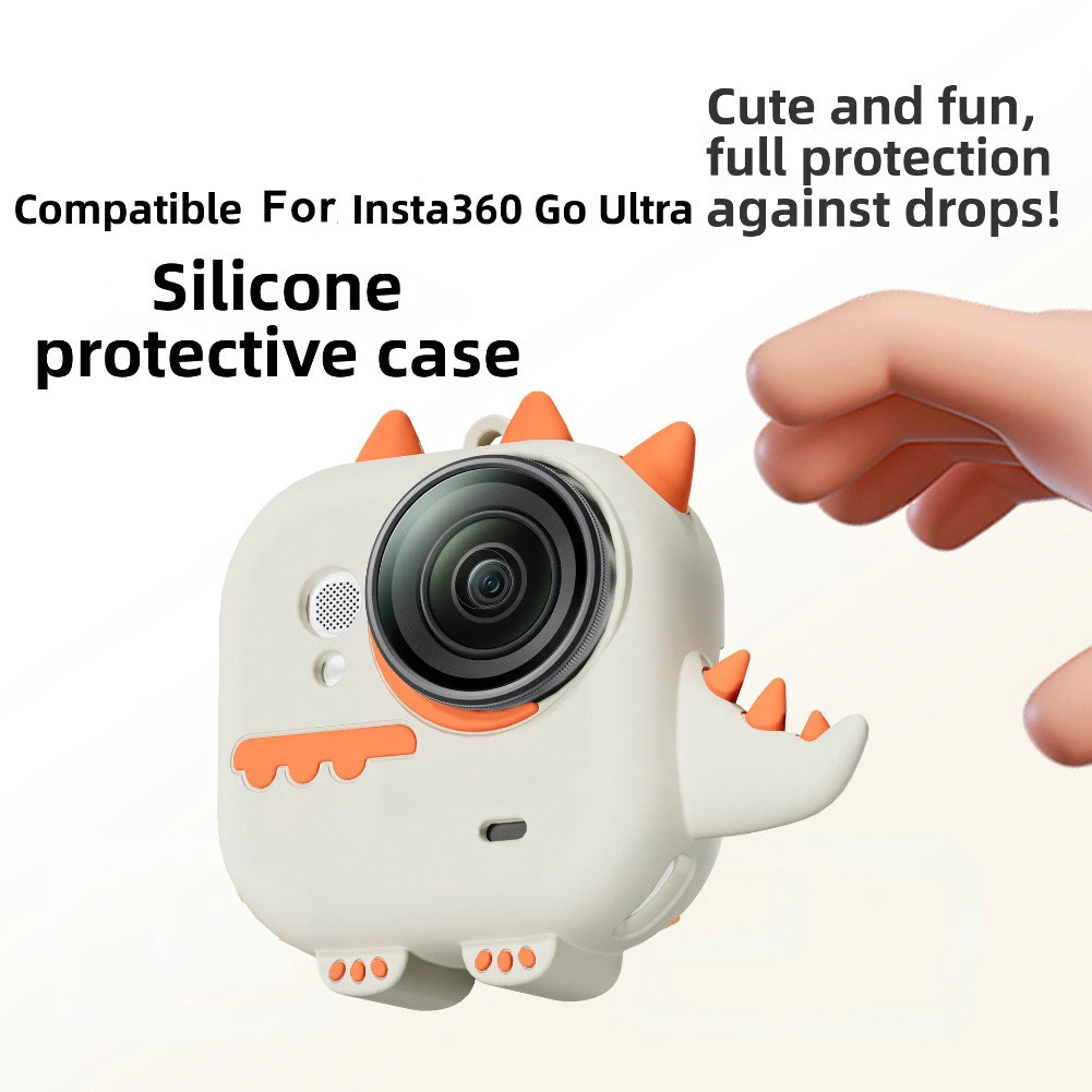 ฝาครอบซิลิโคน Insta360 GO Ultra พร้อมเชือกคล้อง