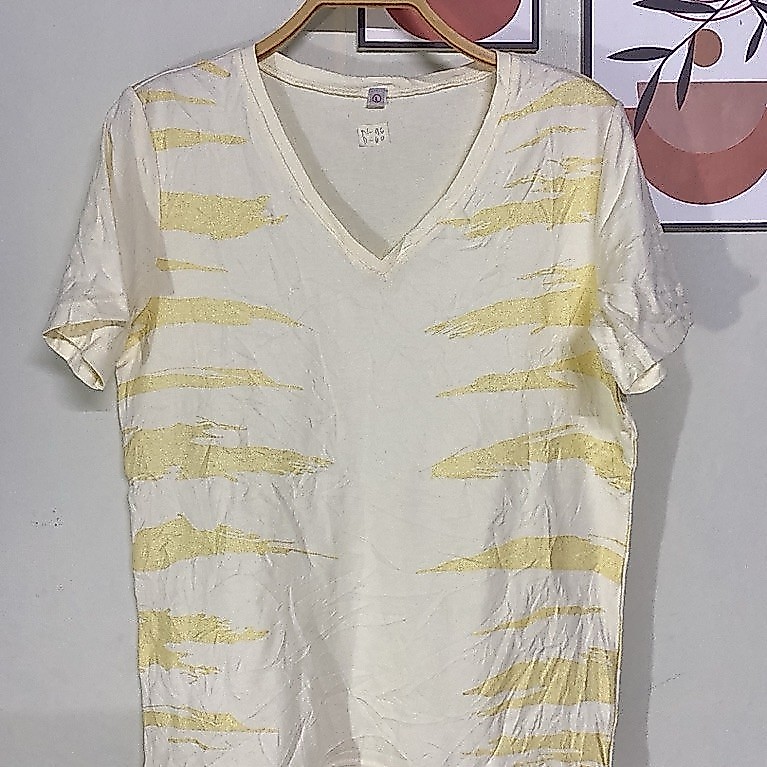 เสื้อยืดแบรนด์ญี่ปุ่นผ้าฝ้ายเนื้อนุ่มเท่ๆ เหมือนใหม่n96-d-60