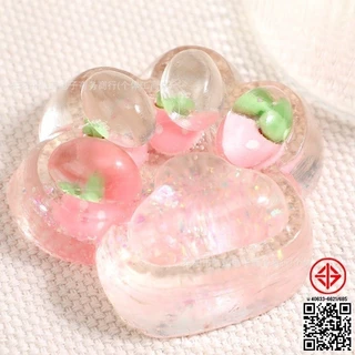 COD ของเล่นบีบคลายเครียด สกุชชี่รูปอุ้งเท้าแมว ขนาดใหญ่ 14 ซม. Cat Paw ขนนุ่ม คืนตัวช้า