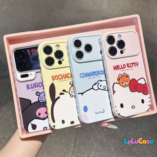 สำหรับ VIVO Y19s Pro Y27 Y29 V30 Y17s Y18 Y03 Y02 Y28s Y18s Y91C Y35 Y12 Y15 เคสซานริโอ้น่ารักสุดๆ หน้าต่างใหญ่ ขอบหัวใจ