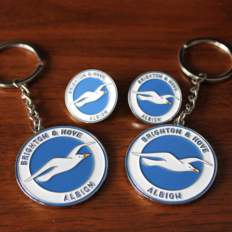 British Super Brighton Brighton แฟนทีมฟุตบอล สินค้า ทีมป้าย เข็มกลัด กระเป๋าเป้สะพายหลัง จี้พวงกุญแจ