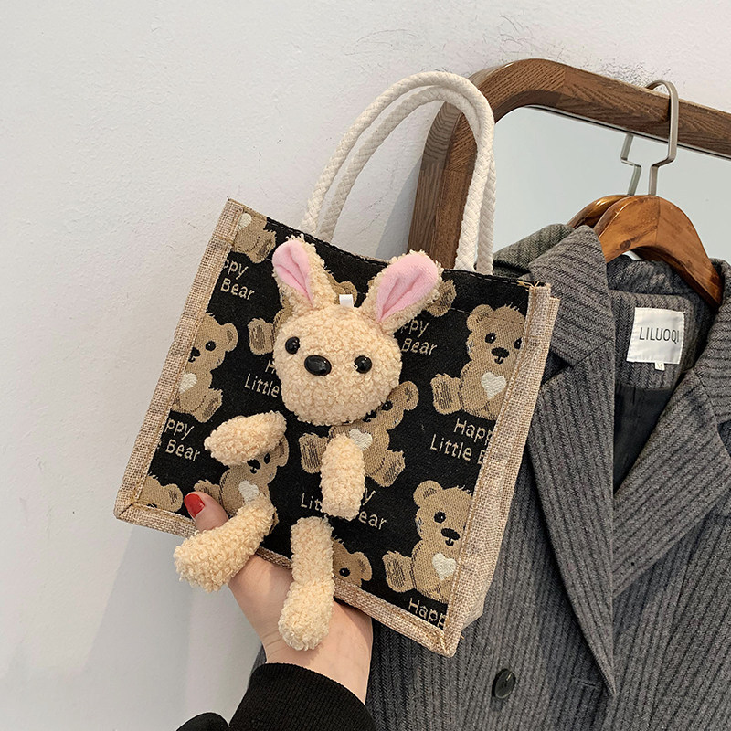 กระเป๋าที่ดีที่สุด Classic handbag bester brand กระเป๋ Influencer ins Tote Bag Linen Outing Small Sa