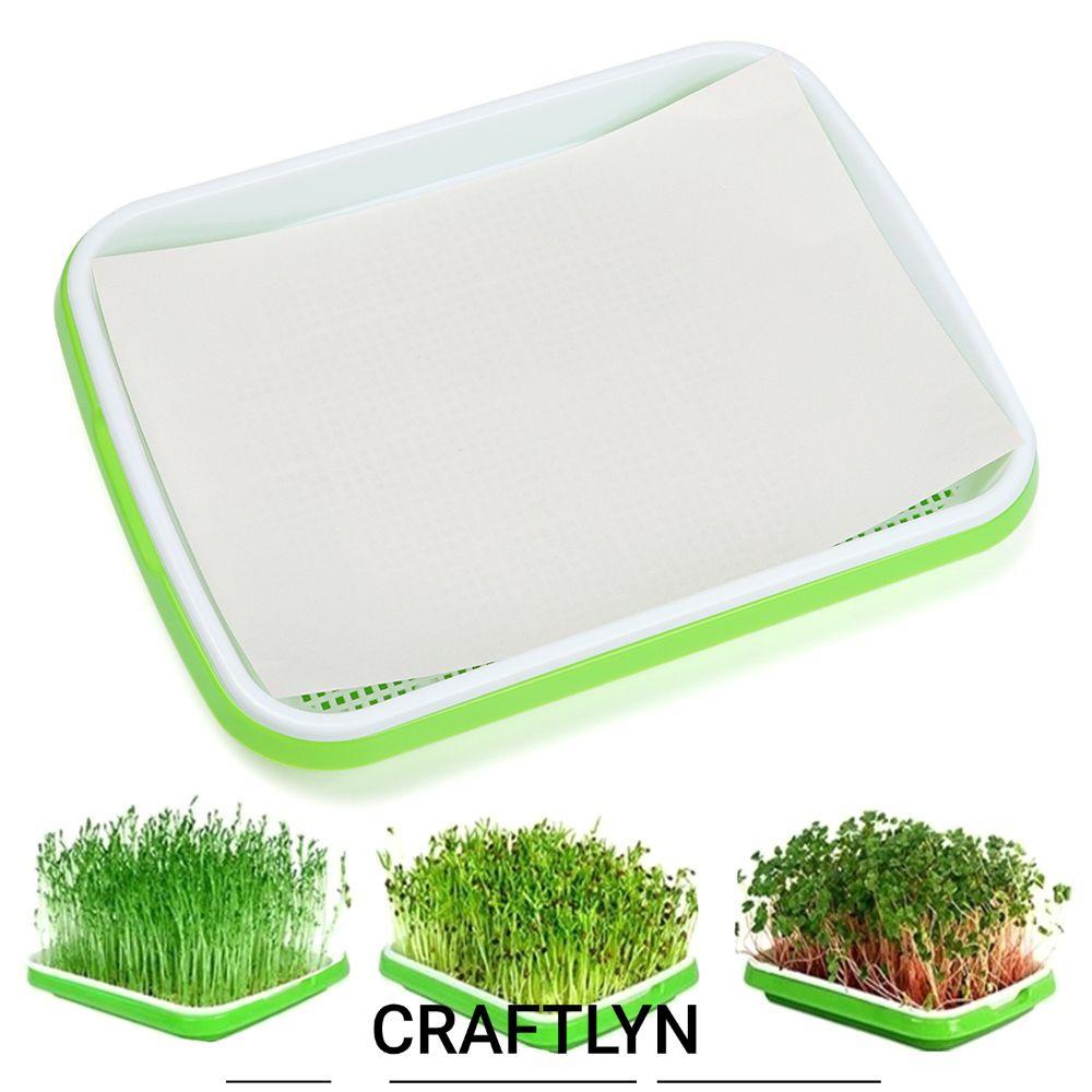 CRAFTLYN ถาดเพาะกล้า อุปกรณ์ทําสวน กระดาษเพาะชํา กล่องพืชการเพาะปลูกแบบไร้ดิน