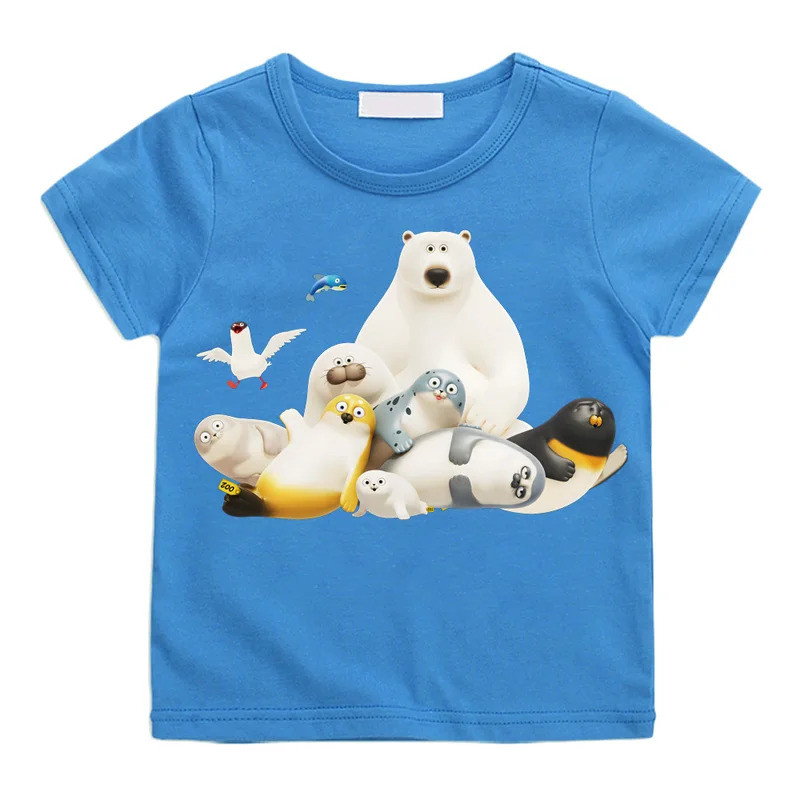 [มีสินค้า] เสื้อยืด SEALOOK SHOP ลายการ์ตูนน่ารัก ผ้าฝ้าย 100% เสื้อยืดเด็ก ลายการ์ตูน คอกลม เสื้อยื