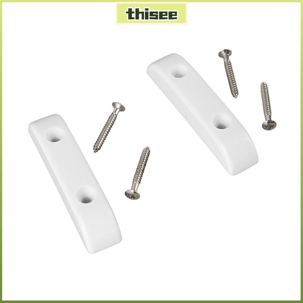 THISEPH 4PCS Bass Thumb REST,พลาสติกสีขาวเบสกีตาร์ Thumb REST, Premium Light Weight Bass Finger REST