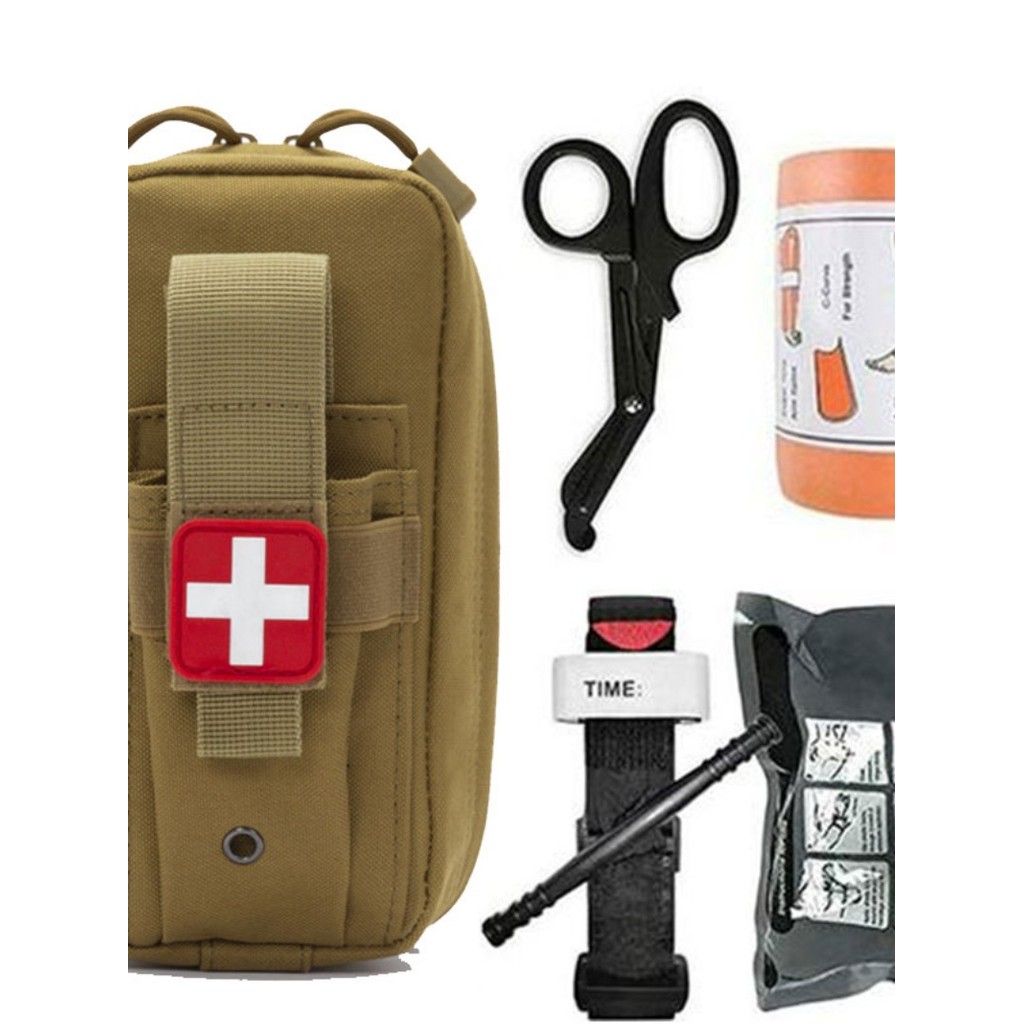 Amazon Battlefield First Aid Kit Survival Kit Field Survival Emergency Camping edc Rotary Pressure H