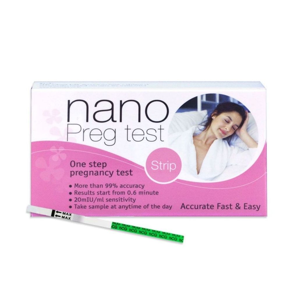 นาโนเมด ชุดทดสอบการตั้งครรภ์แบบจุ่ม NanoMed Nano Preg Test 20g.