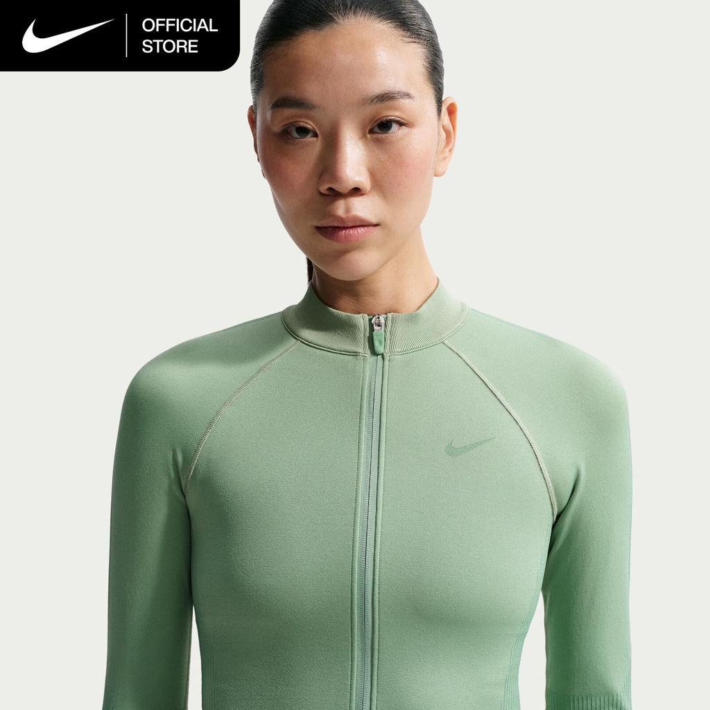 Nike Women's Pro Full-Zip Training Top - Steam [IO4467-006]