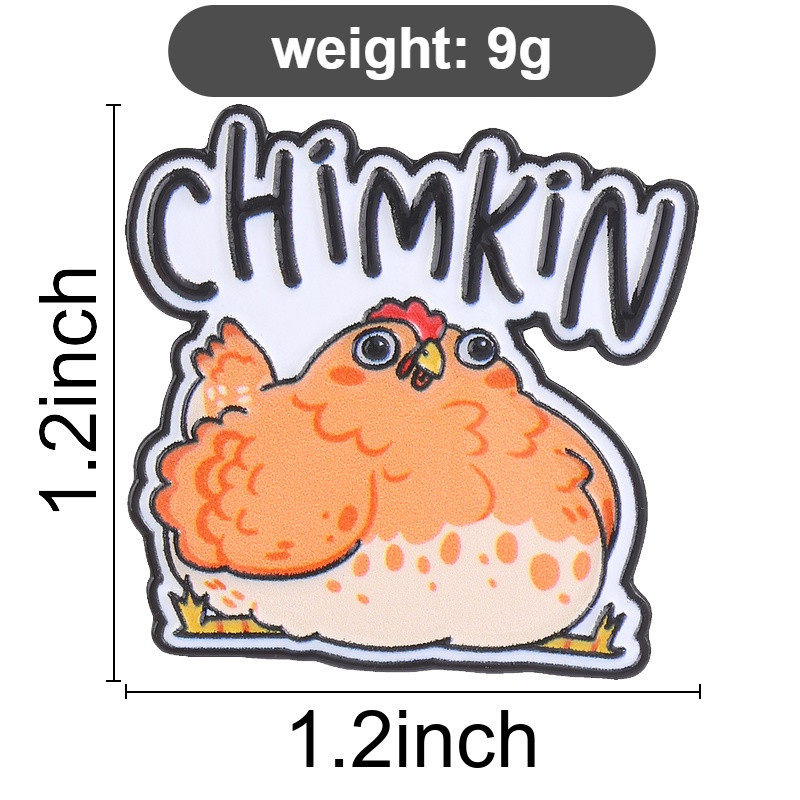 น่ารักชิมคินไก่เคลือบ เข็มหมุด น่ารัก รูปที่ 3