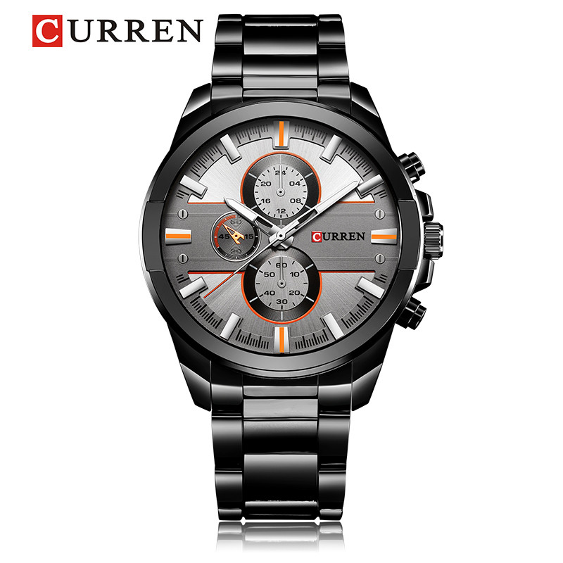 ใหม่ Curren/Curren 8274 นาฬิกาธุรกิจแฟชั่นผู้ชายโลหะผสมกันน้ํานาฬิกาลําลองผู้ชาย