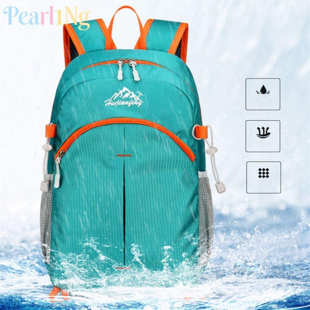 PEARLTH Mountaineering Packable Backpack, Ultralight น้ําหนักเบากลางแจ้งพับ Handy Bag, กันน้ําพับได้ 20-35L ความจุขนาดใหญ่กีฬากระเป๋า Daypack
