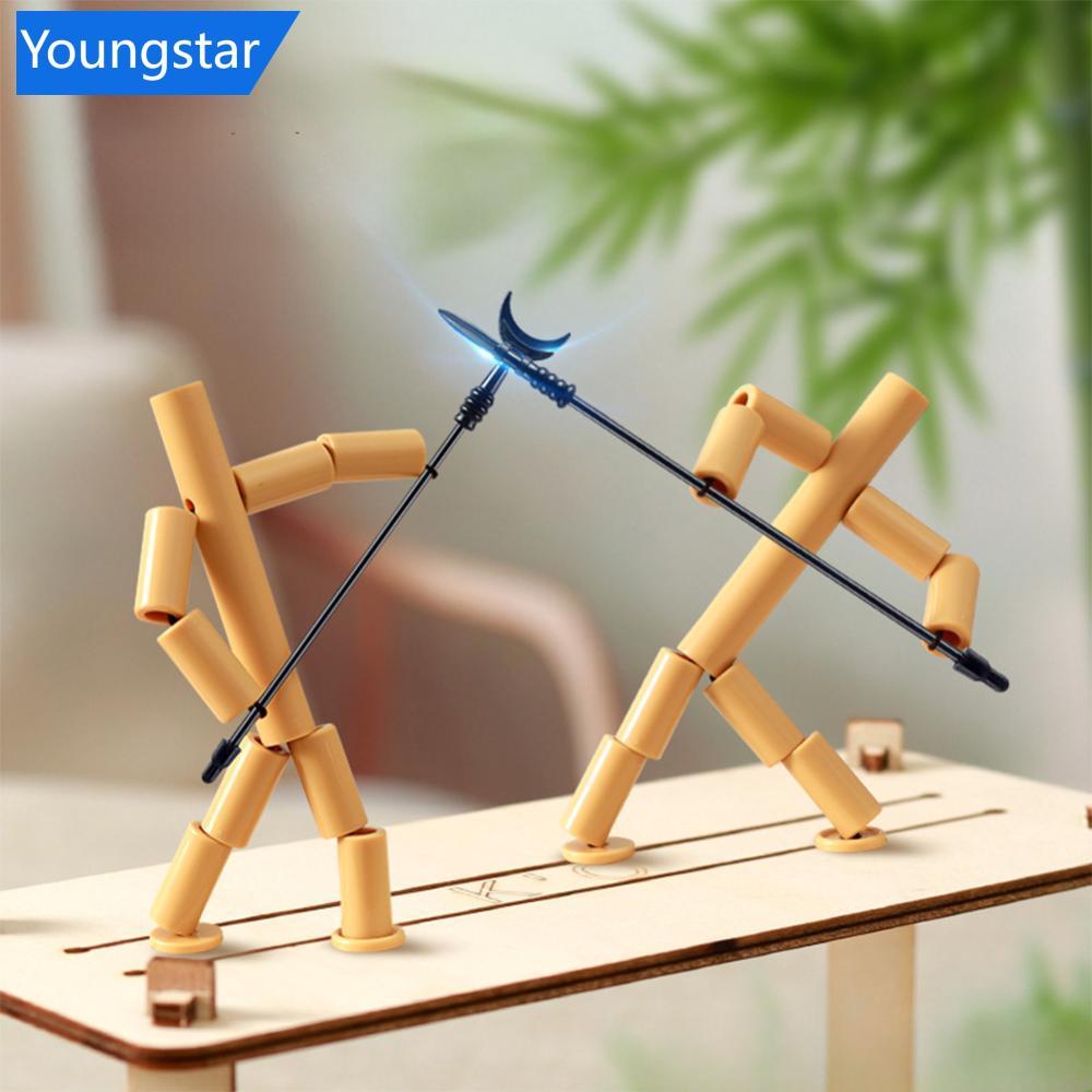 FYY Bamboo Man สองสี่ผู้เล่นการต่อสู้ของเล่นเดสก์ท็อป Interactive ผู้ปกครองเด็กเกมการศึกษา Party เกม R8V4